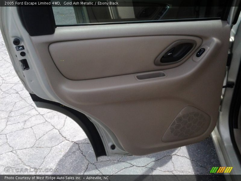 Gold Ash Metallic / Ebony Black 2005 Ford Escape Limited 4WD