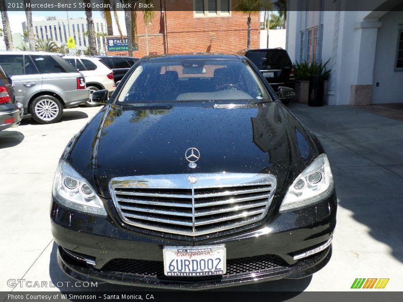 Black / Black 2012 Mercedes-Benz S 550 Sedan