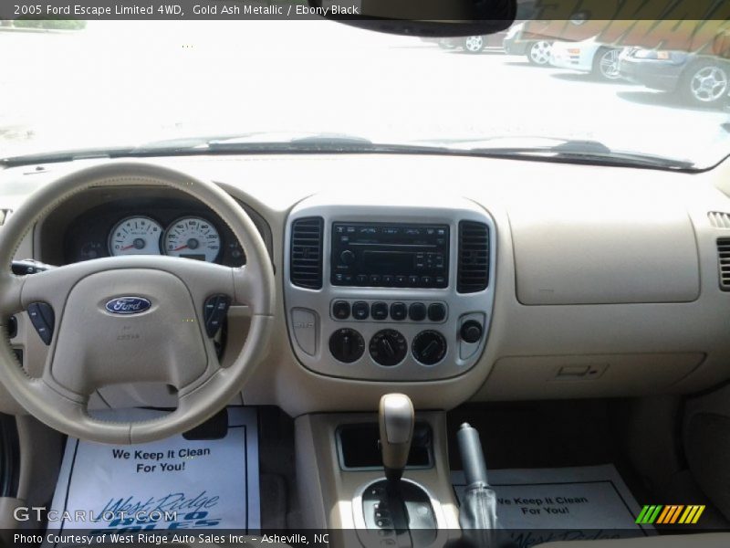 Gold Ash Metallic / Ebony Black 2005 Ford Escape Limited 4WD