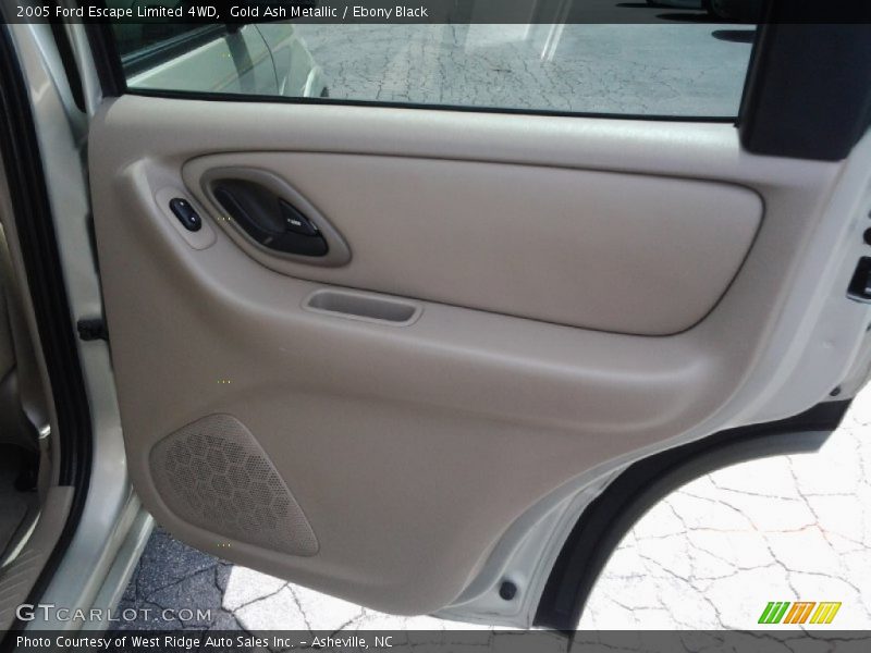 Gold Ash Metallic / Ebony Black 2005 Ford Escape Limited 4WD