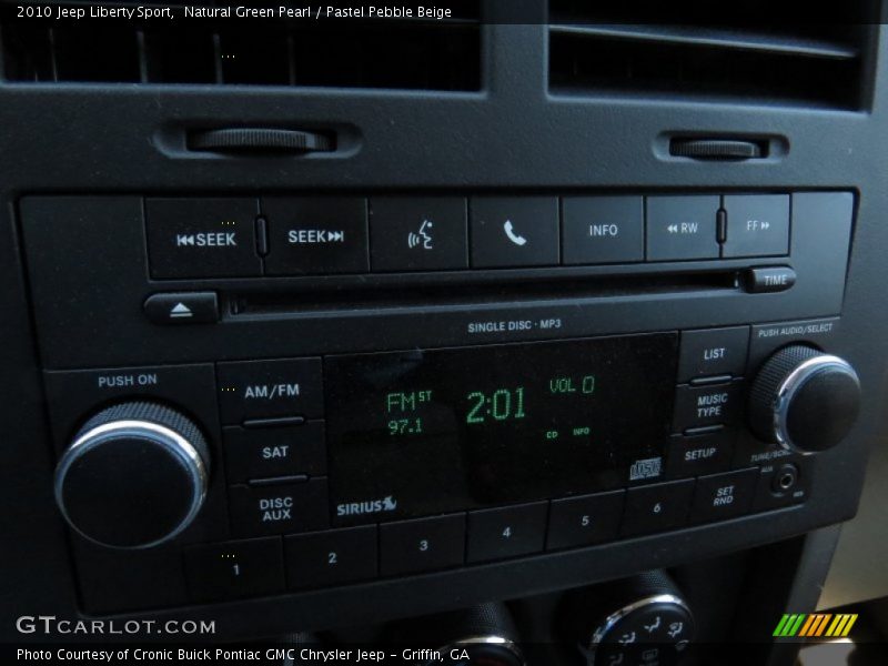 Natural Green Pearl / Pastel Pebble Beige 2010 Jeep Liberty Sport