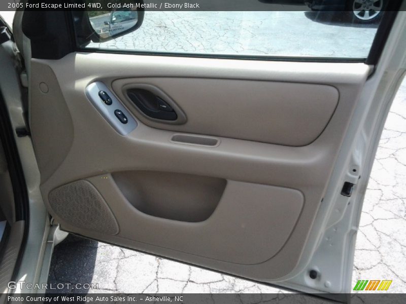 Gold Ash Metallic / Ebony Black 2005 Ford Escape Limited 4WD