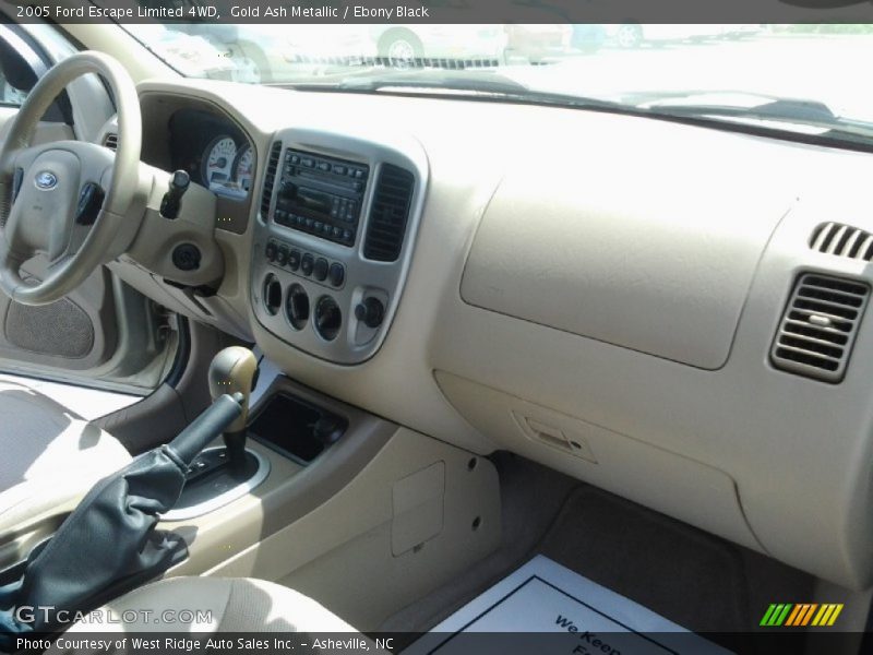 Gold Ash Metallic / Ebony Black 2005 Ford Escape Limited 4WD