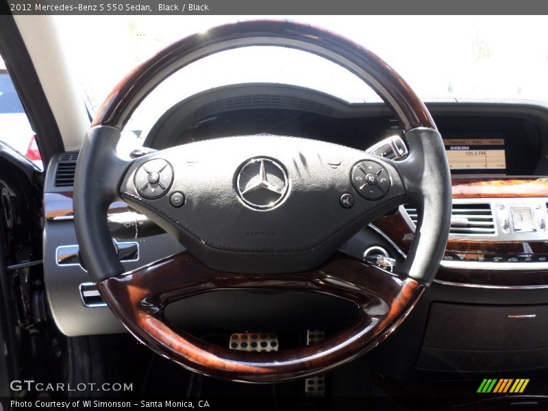 Black / Black 2012 Mercedes-Benz S 550 Sedan