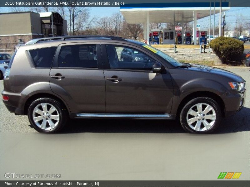 Quartz Brown Metallic / Beige 2010 Mitsubishi Outlander SE 4WD