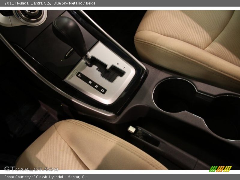Blue Sky Metallic / Beige 2011 Hyundai Elantra GLS