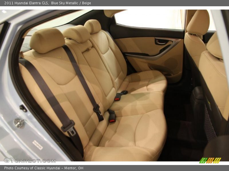 Blue Sky Metallic / Beige 2011 Hyundai Elantra GLS