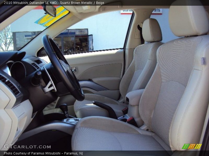 Quartz Brown Metallic / Beige 2010 Mitsubishi Outlander SE 4WD