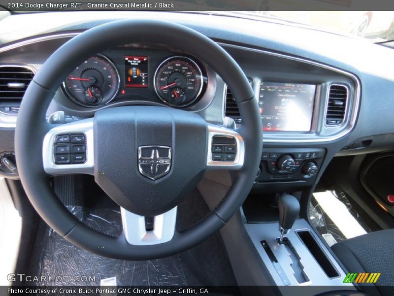 Granite Crystal Metallic / Black 2014 Dodge Charger R/T