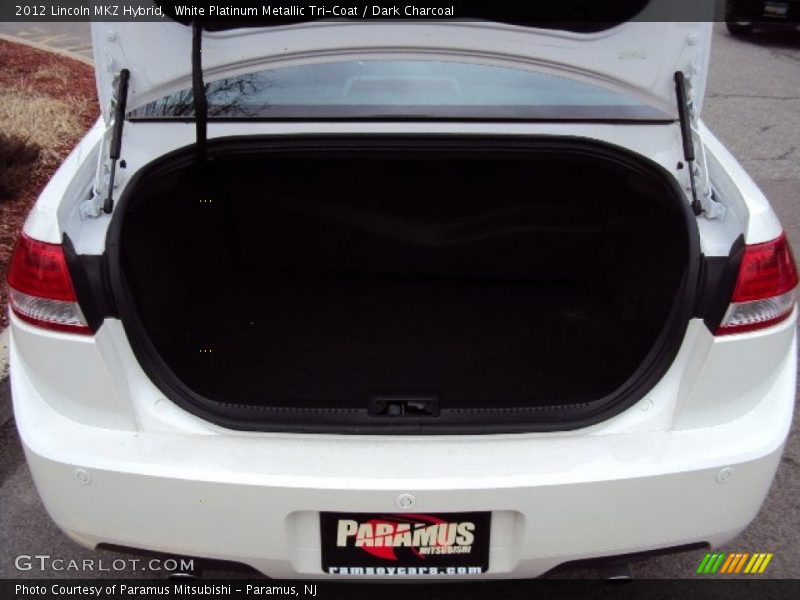 White Platinum Metallic Tri-Coat / Dark Charcoal 2012 Lincoln MKZ Hybrid