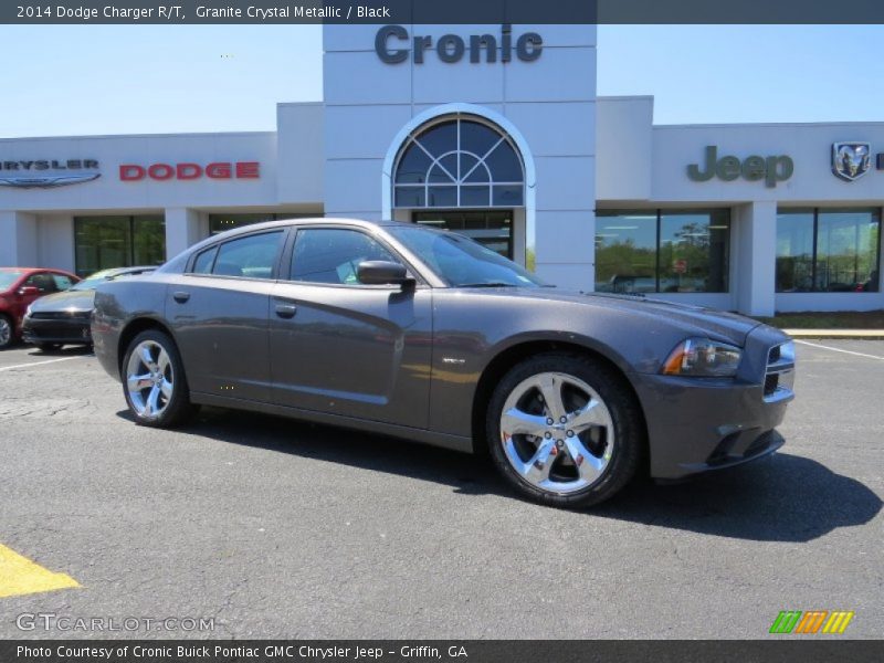 Granite Crystal Metallic / Black 2014 Dodge Charger R/T