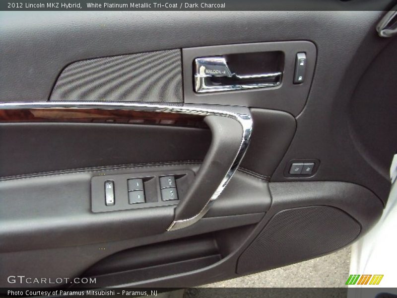 White Platinum Metallic Tri-Coat / Dark Charcoal 2012 Lincoln MKZ Hybrid