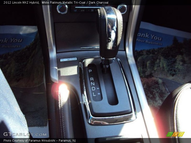 White Platinum Metallic Tri-Coat / Dark Charcoal 2012 Lincoln MKZ Hybrid