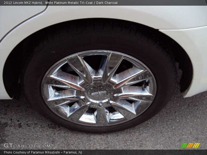 White Platinum Metallic Tri-Coat / Dark Charcoal 2012 Lincoln MKZ Hybrid