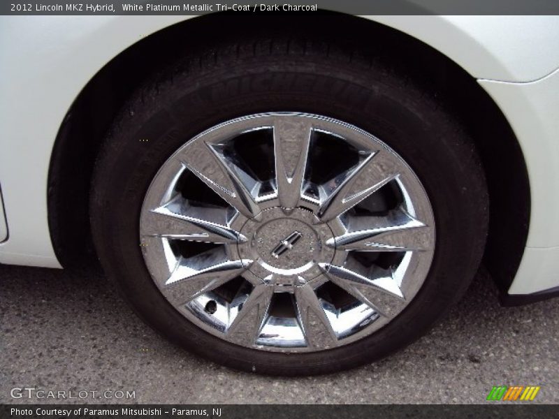 White Platinum Metallic Tri-Coat / Dark Charcoal 2012 Lincoln MKZ Hybrid