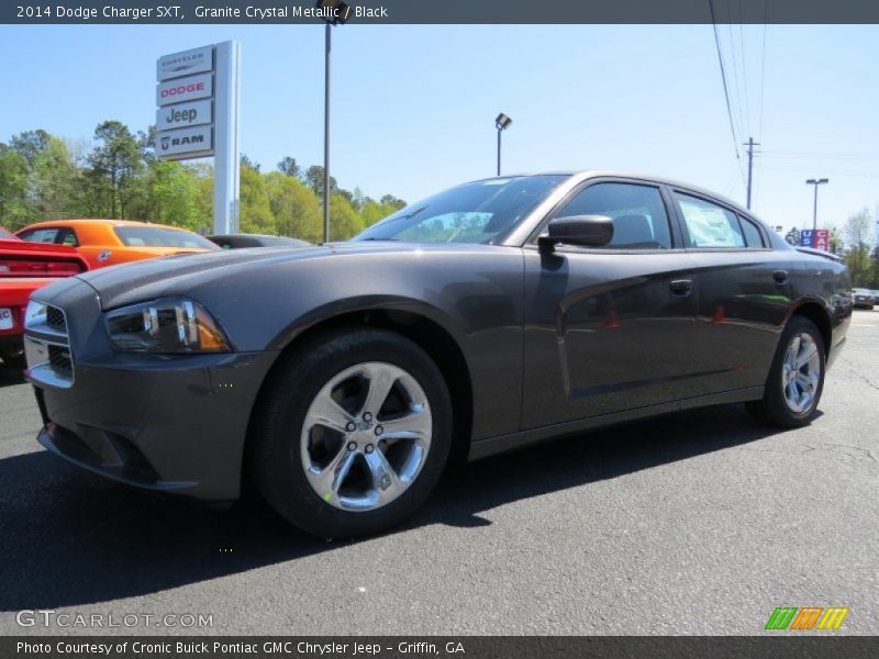 Granite Crystal Metallic / Black 2014 Dodge Charger SXT