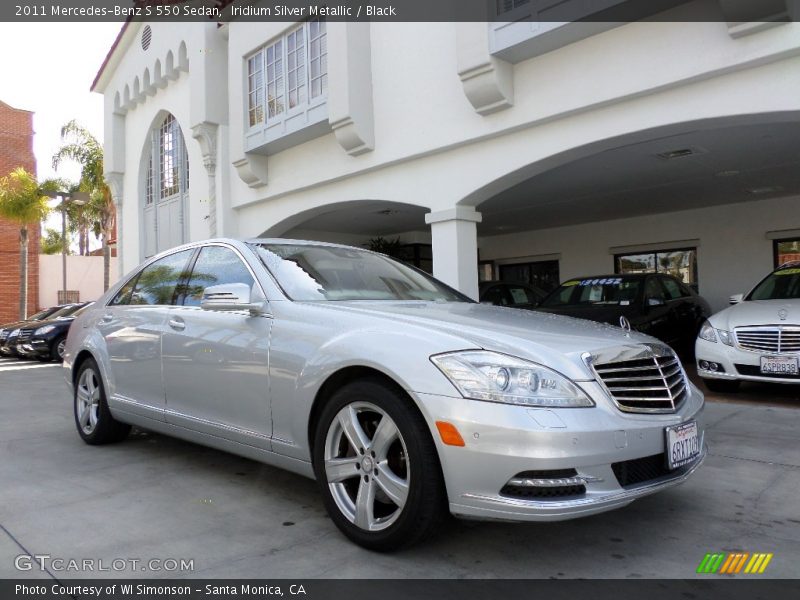 Iridium Silver Metallic / Black 2011 Mercedes-Benz S 550 Sedan
