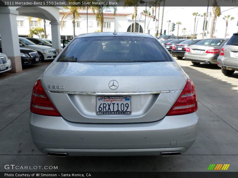 Iridium Silver Metallic / Black 2011 Mercedes-Benz S 550 Sedan