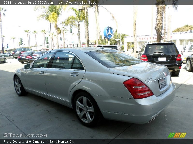 Iridium Silver Metallic / Black 2011 Mercedes-Benz S 550 Sedan