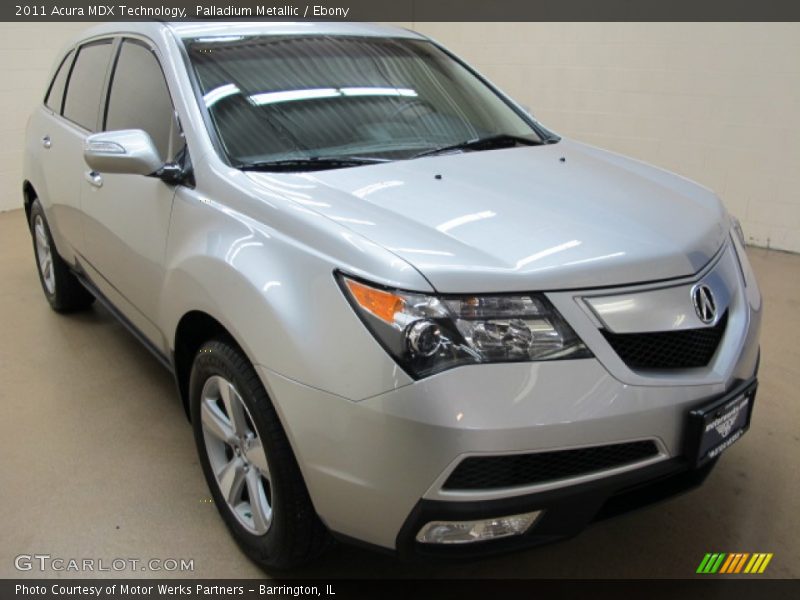Palladium Metallic / Ebony 2011 Acura MDX Technology