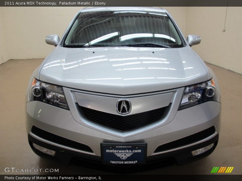 Palladium Metallic / Ebony 2011 Acura MDX Technology