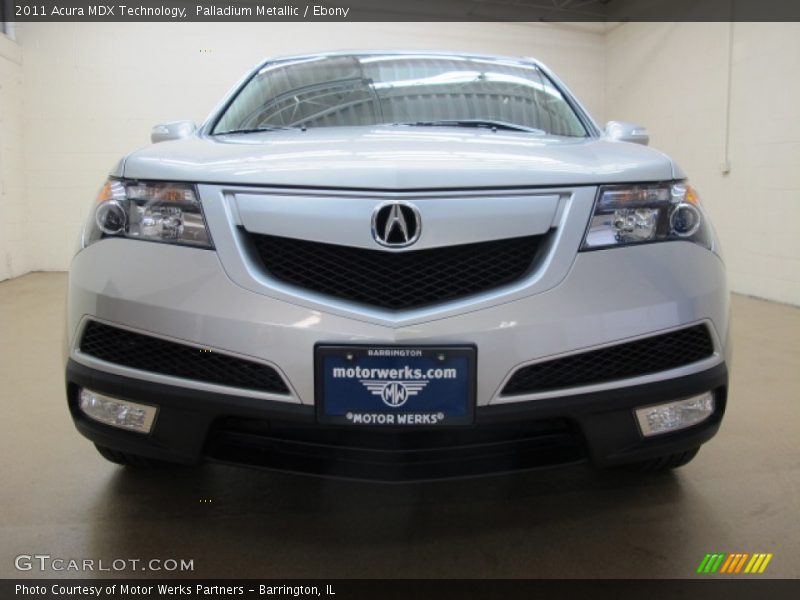 Palladium Metallic / Ebony 2011 Acura MDX Technology