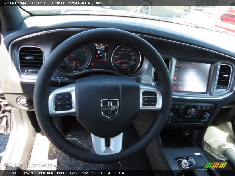 Granite Crystal Metallic / Black 2014 Dodge Charger SXT