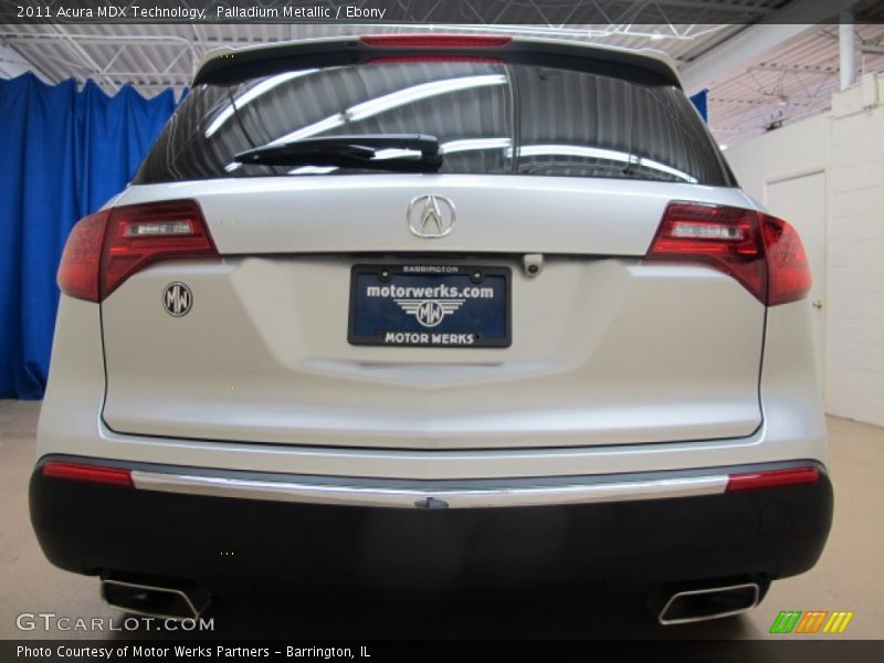 Palladium Metallic / Ebony 2011 Acura MDX Technology