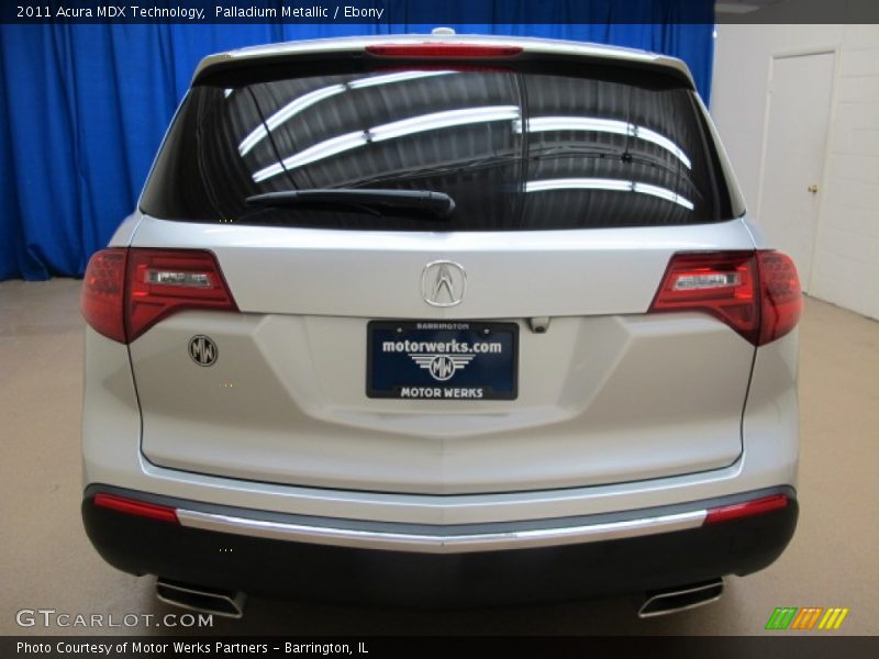 Palladium Metallic / Ebony 2011 Acura MDX Technology