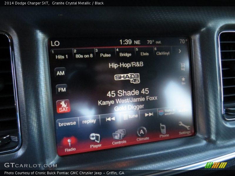 Granite Crystal Metallic / Black 2014 Dodge Charger SXT