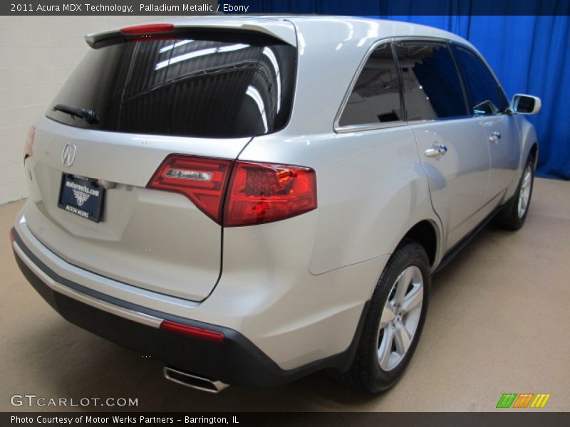 Palladium Metallic / Ebony 2011 Acura MDX Technology