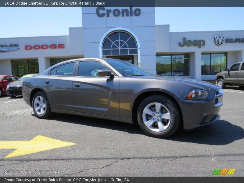 Granite Crystal Metallic / Black 2014 Dodge Charger SE