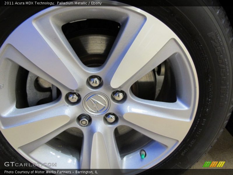Palladium Metallic / Ebony 2011 Acura MDX Technology