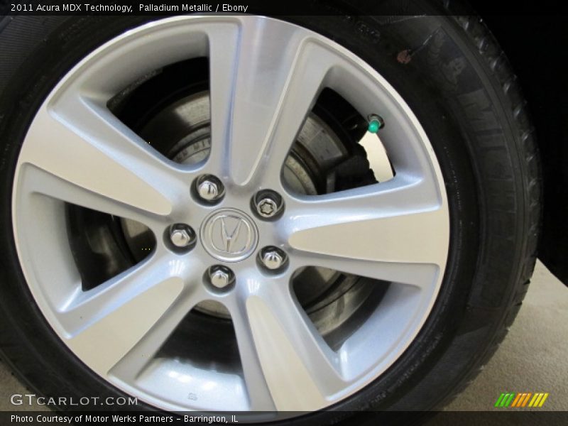 Palladium Metallic / Ebony 2011 Acura MDX Technology