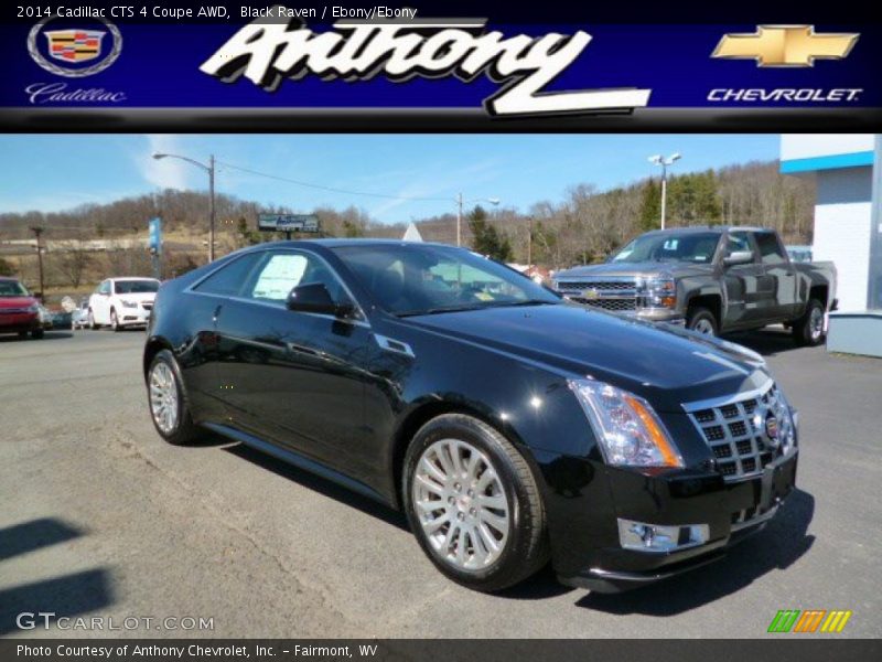 Black Raven / Ebony/Ebony 2014 Cadillac CTS 4 Coupe AWD