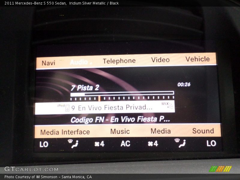 Iridium Silver Metallic / Black 2011 Mercedes-Benz S 550 Sedan