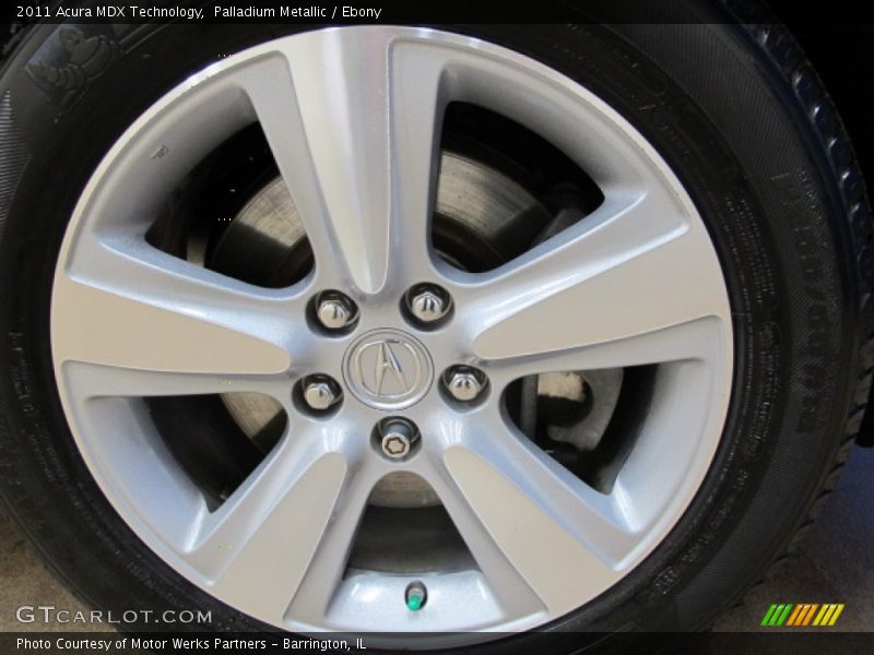 Palladium Metallic / Ebony 2011 Acura MDX Technology