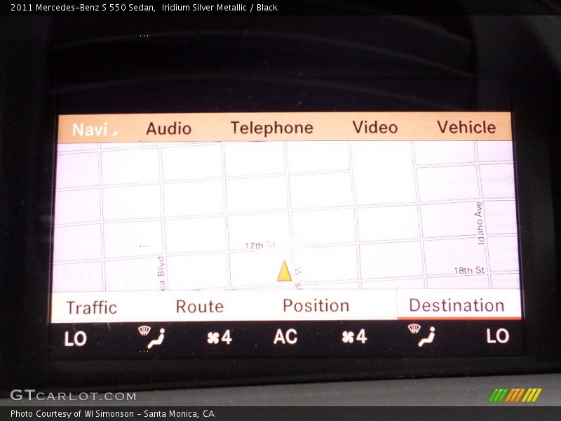 Iridium Silver Metallic / Black 2011 Mercedes-Benz S 550 Sedan