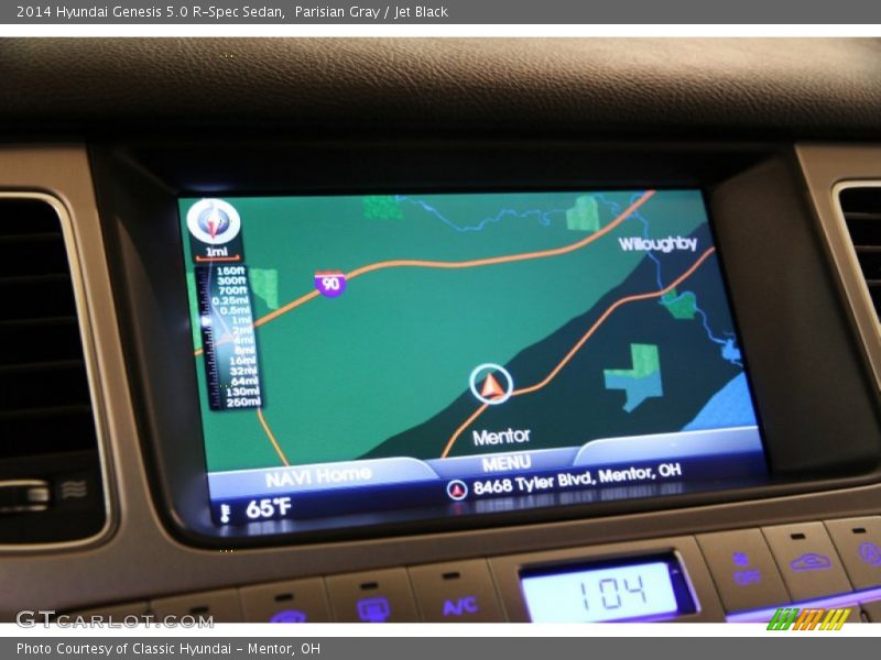 Navigation of 2014 Genesis 5.0 R-Spec Sedan
