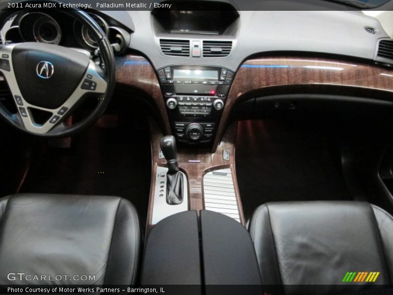 Palladium Metallic / Ebony 2011 Acura MDX Technology