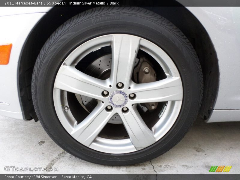 Iridium Silver Metallic / Black 2011 Mercedes-Benz S 550 Sedan