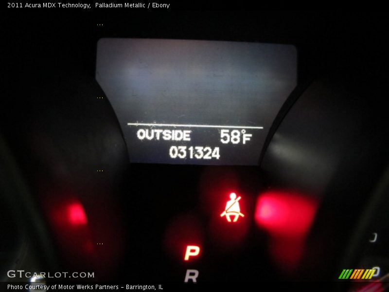 Palladium Metallic / Ebony 2011 Acura MDX Technology