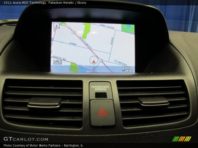 Palladium Metallic / Ebony 2011 Acura MDX Technology