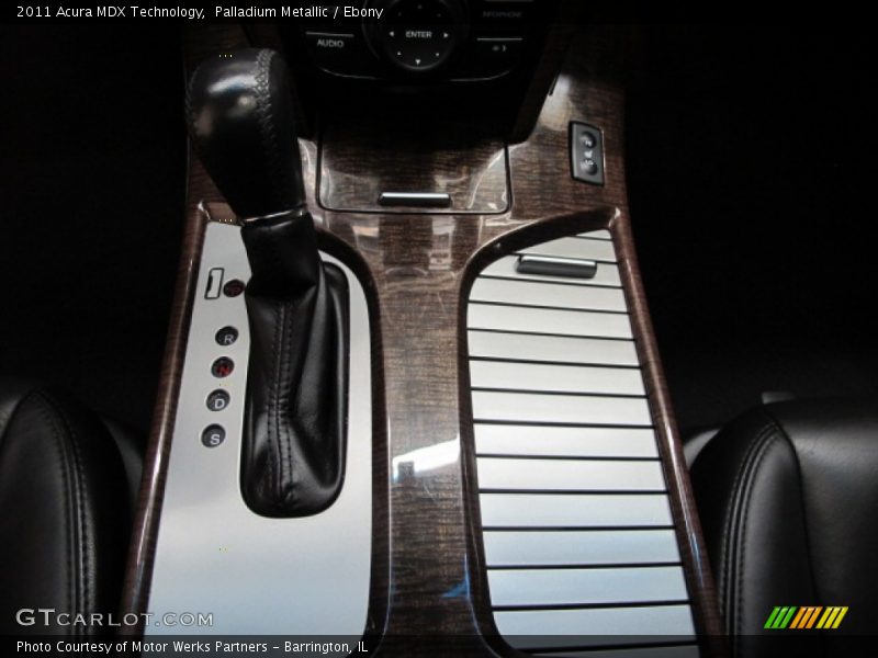 Palladium Metallic / Ebony 2011 Acura MDX Technology