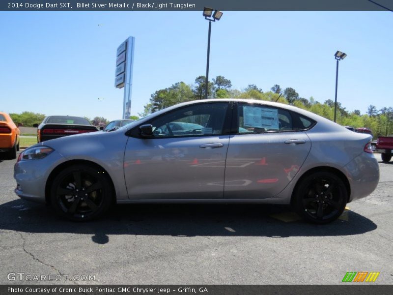 Billet Silver Metallic / Black/Light Tungsten 2014 Dodge Dart SXT