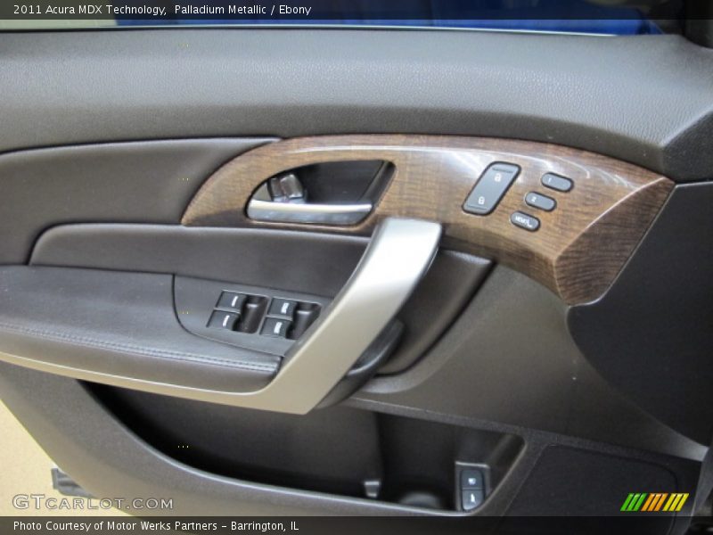 Palladium Metallic / Ebony 2011 Acura MDX Technology