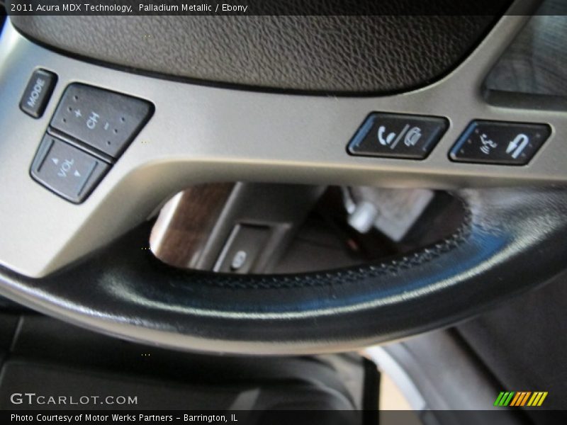 Palladium Metallic / Ebony 2011 Acura MDX Technology