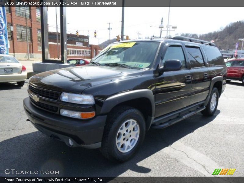 Black / Tan/Neutral 2005 Chevrolet Suburban 1500 Z71 4x4