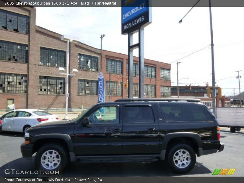 Black / Tan/Neutral 2005 Chevrolet Suburban 1500 Z71 4x4