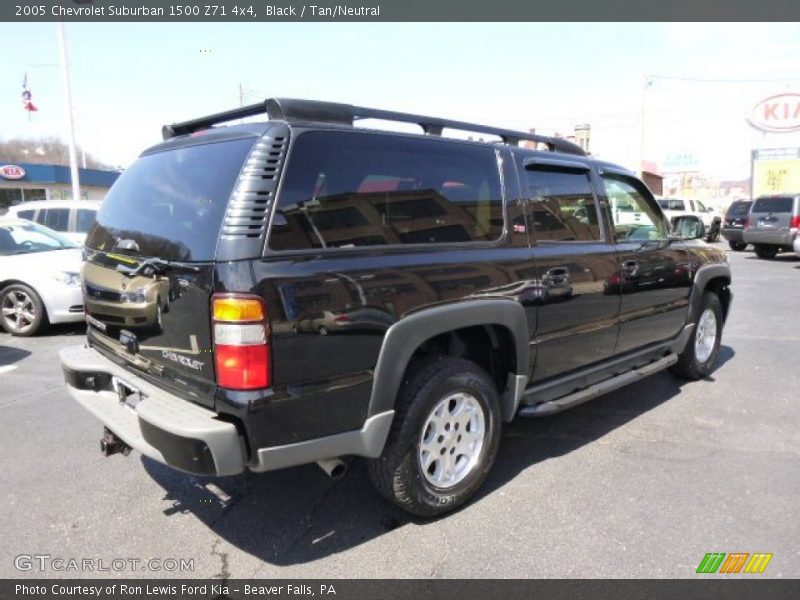 Black / Tan/Neutral 2005 Chevrolet Suburban 1500 Z71 4x4